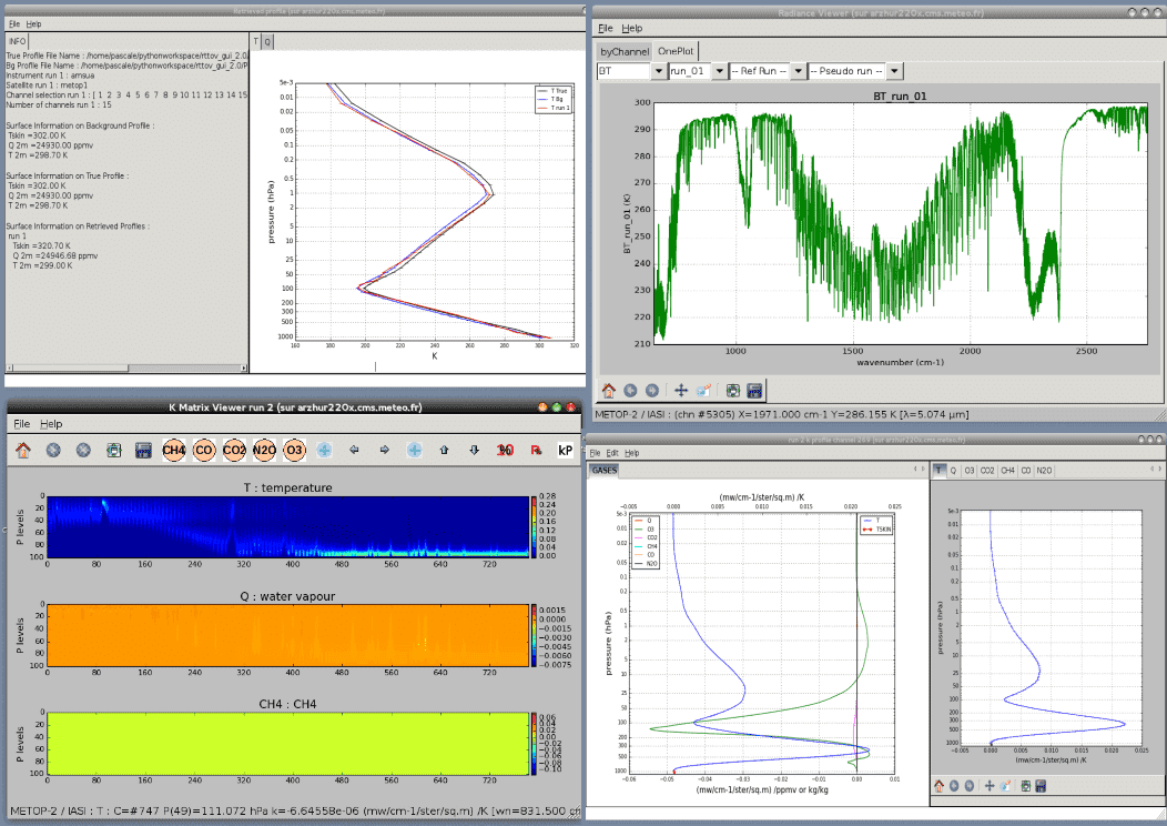 RTTOV GUI screenshot